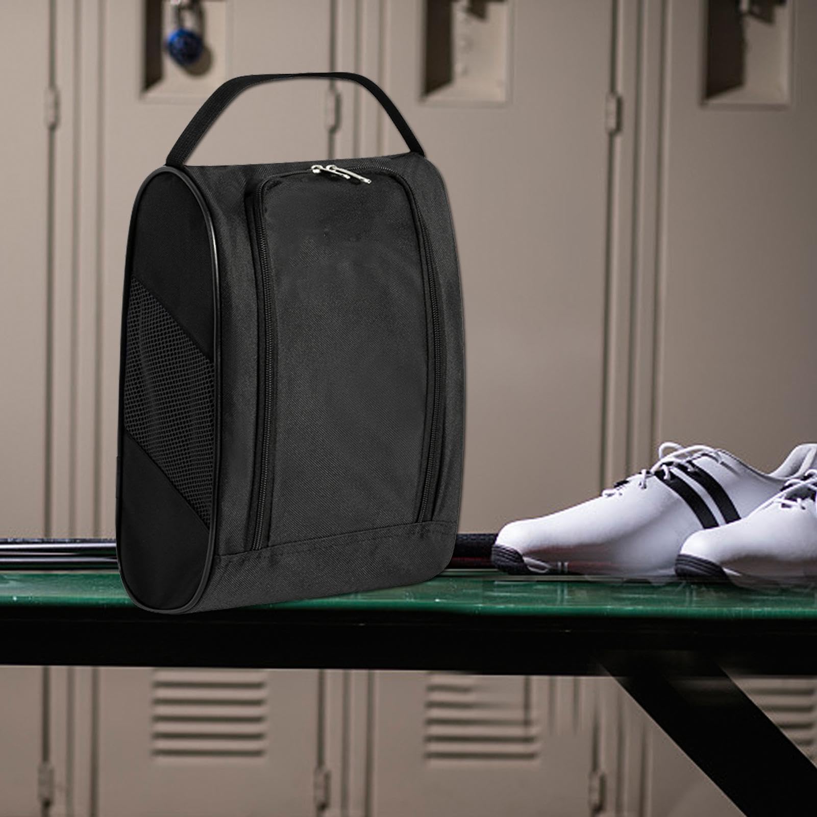 Porta Zapatos de Golf, Estuche para Zapatos de Golf,Bolsas para Zapatos Deportivos y de Viaje con ventilación Bolsas Porta Zapatos Transpirables Deportivas con Cremallera Bolsa pa