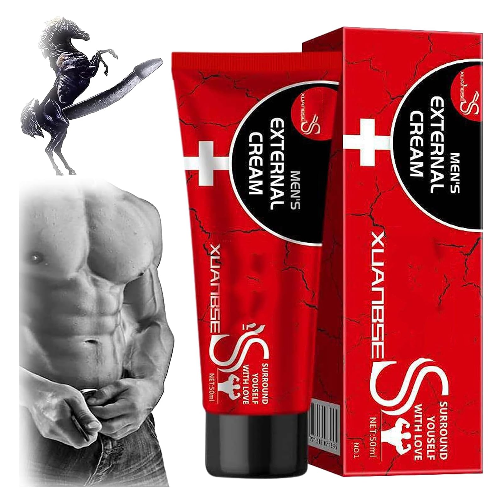 XBS Mens External Cream - 2023 New Men's Energy Strength Massage Cream, Xbs Xuanbse Cream XXXL,Vitality Boost Cream, All Night Powerful Delay Lasting Performance (1PC)