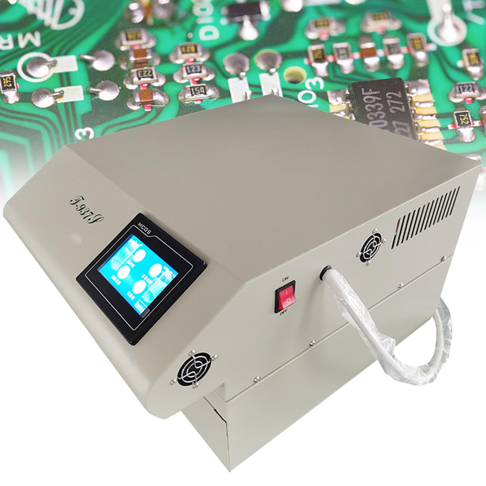 Professional Reflow Oven, 2960W Soldering Machine, with Adjustable Temperature &amp; 8 Temperature Profiles, 290 * 345mm Soldering Area