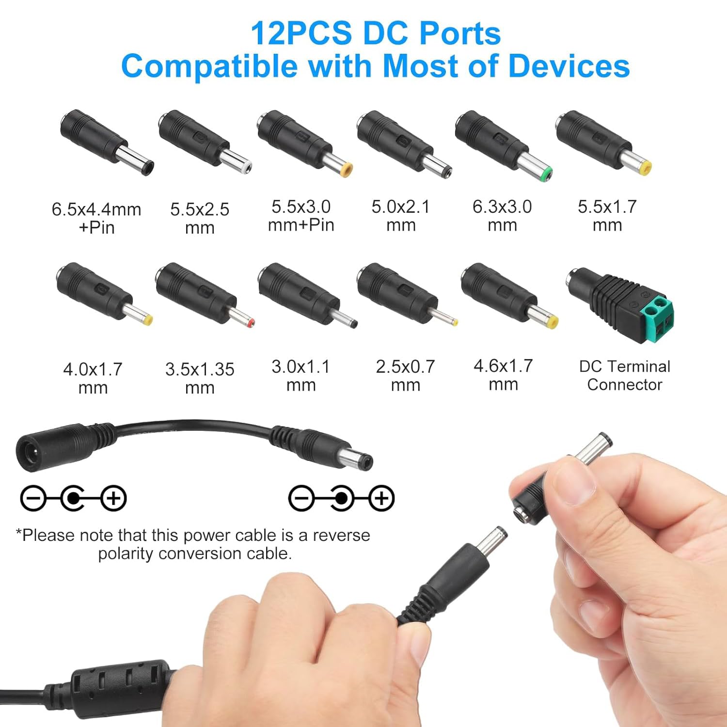 Universal Netzteil 12V 12A, Verstellbarer Netzadapter 3V-12V 144W Einstellbares Netzteil 100V-240V AC to DC 3V 4.5V 5V 6V 7.5V 9V 12V 1A 2A 3A 4A 5A 10A mit 14 DC Steckern