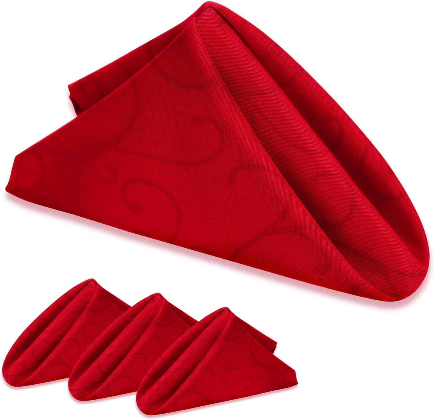 i-Sure Dinner Cloth Napkins,Table Napkins(Pack of 4) (Red) : Amazon.co ...