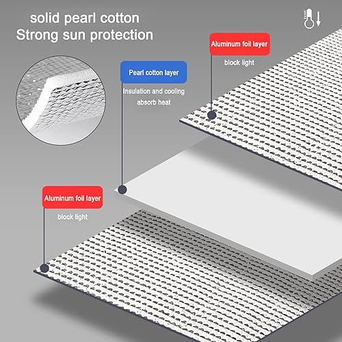Miniatura 4 de Película aislante de película aluminizada, película opaca total para ventana con control de calor, antirreflejos, bloqueo solar, película