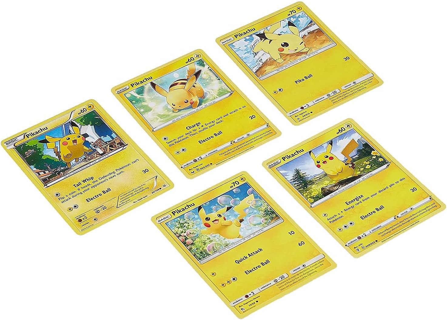 Pokemon 3. 5 Assorted Pikachu Cards, multi, 43204-15287