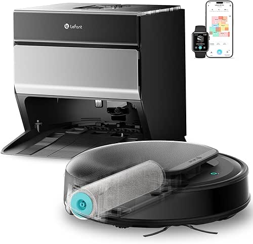 Lefant M5 Pro Robot Aspirateur Laveur, 18000 Pa, Nettoyage Automatique