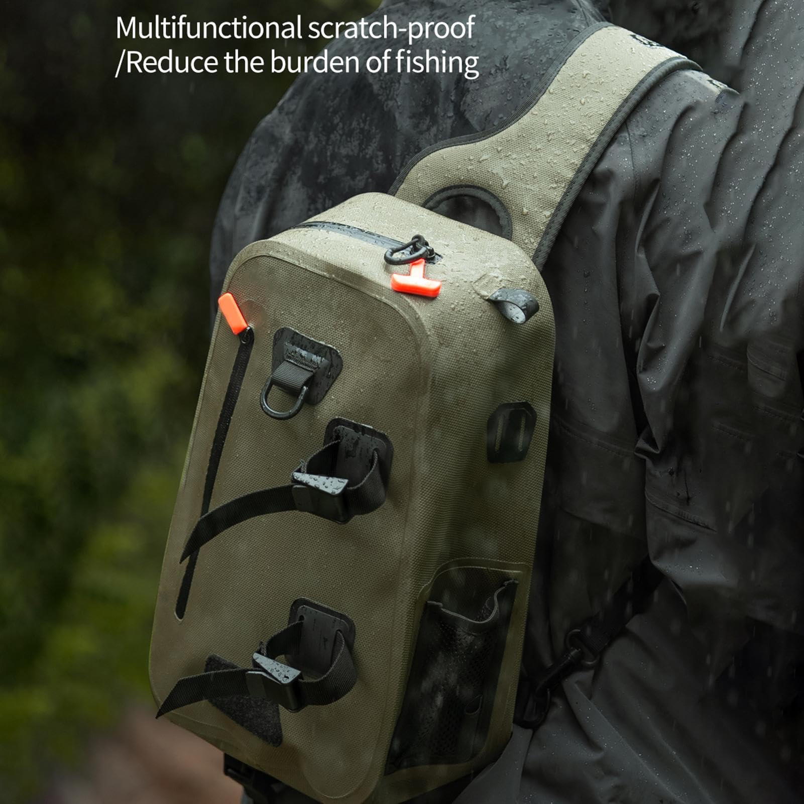 Bolsa de de pesca, bolso de hombro de pesca Mochila de impermeable
