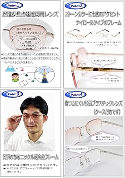 Amazon.co.jp: 累進多焦点遠近両用老眼鏡（境目のない遠近両用メガネ