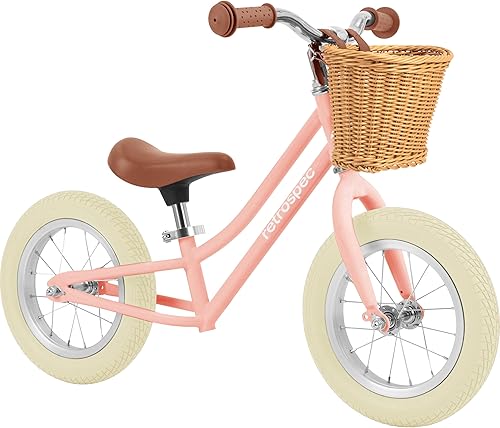 Retrospec Baby Beaumont - Bicicleta de equilibrio para niños pequeños, sin pedales, neumáticos acolchados rellenos de aire para niños y niñas de 1 a