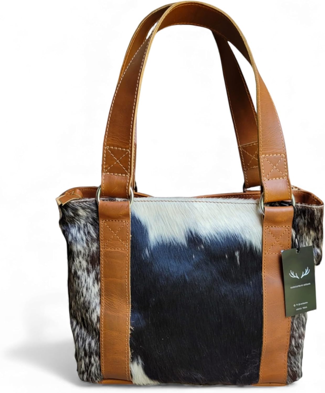 The Highlands Genuine Cowhide Tote Handbag