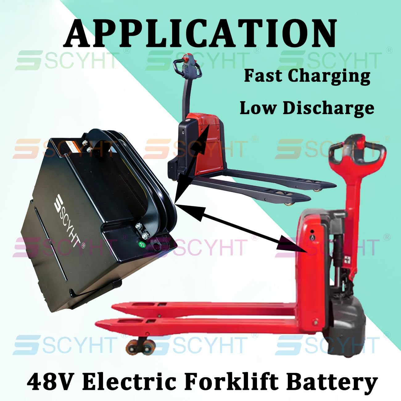 48-Volt Lithiumbatterie 20Ah 30Ah Batterie Elektrostapler für EPL205Z Batterien elektrische Hubwagen für MT16/20 LiFePO4-Batterien mit BMS und Griff,48v30ah