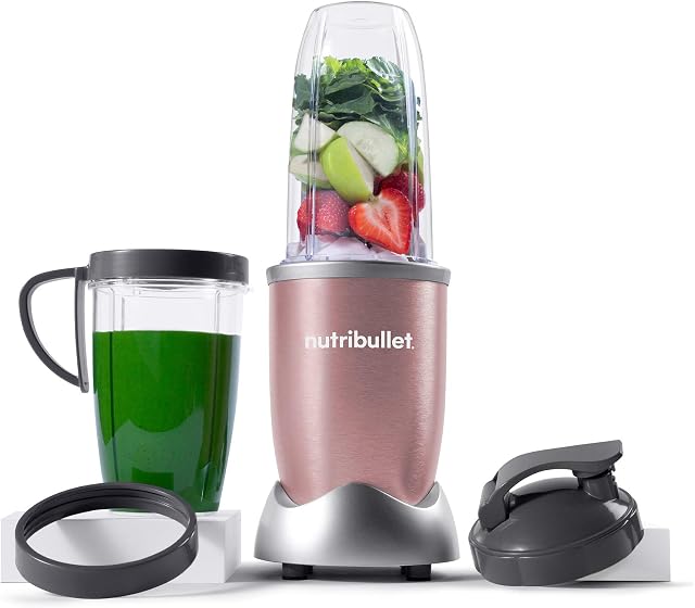 NutriBullet PRO Mélangeur à usage unique (900W) en or rose (NB9-0902RG)