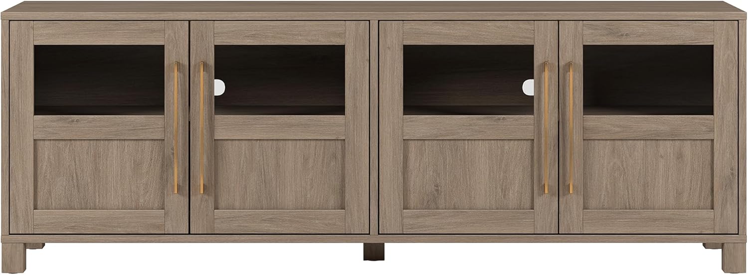 Henn&Hart Holbrook Television, 68'' Rectangular TV Stand, Antiqued Gray Oak