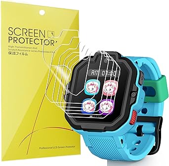 Lamshaw Compatible for TickTalk 5 Screen Protector, [6 Pack] Full Coverage TPU Clear Film Compatible for TickTalk 5 Kids Smart Watch 6 Pack