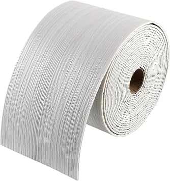 5M Mirror Frame Border Peel and Stick, 16.4 Ft x 3.94 in PVC Waterproof Wallpaper Border Sticker Trim Modern Stick Tape, Textured Wall Decor Border for Bedroom Bathroom Kitchen White Maple Grain