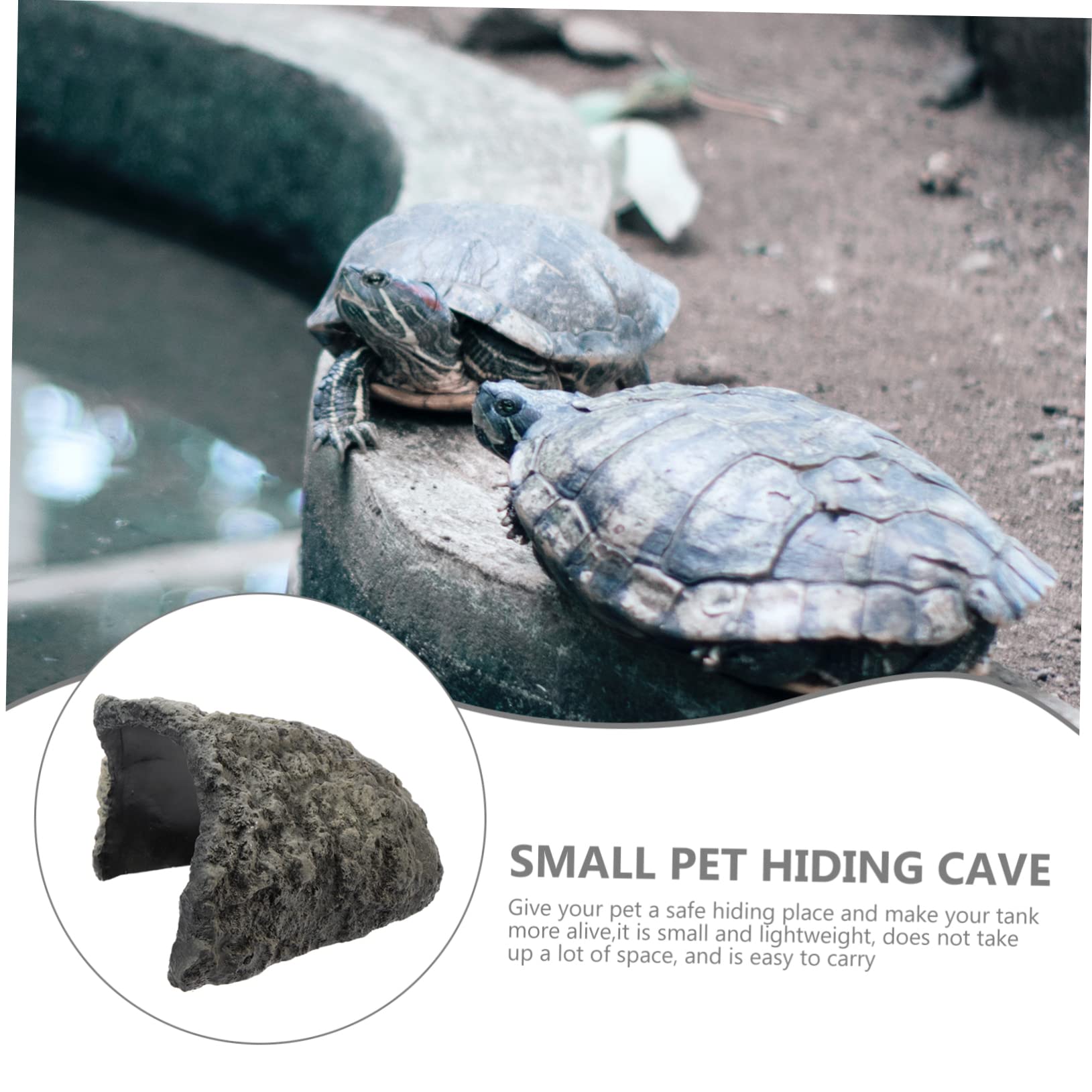 minkissy Cueva De Reptiles De Resina para Casa De Decoración De Multifuncional