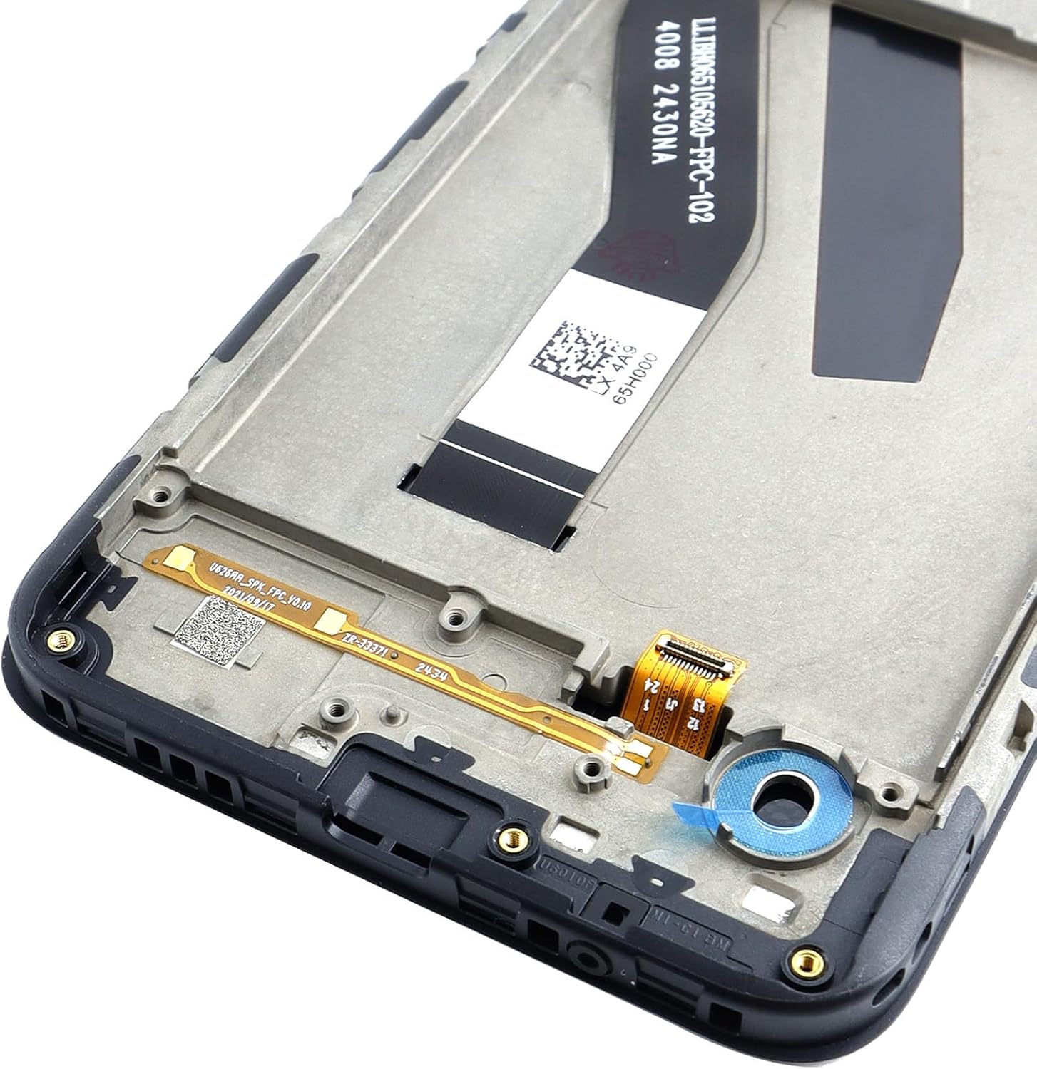 LCD Display Touch Screen with Frame Assembly Replacement for BLU View Speed 5G B1550VL LCD Screen Frame 6.5"