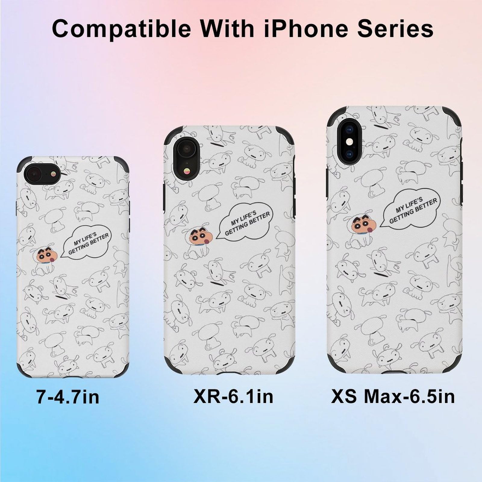 Amazon.co.jp: iPhone 15 Pro ケース クレヨンしんちゃん シロ 【全
