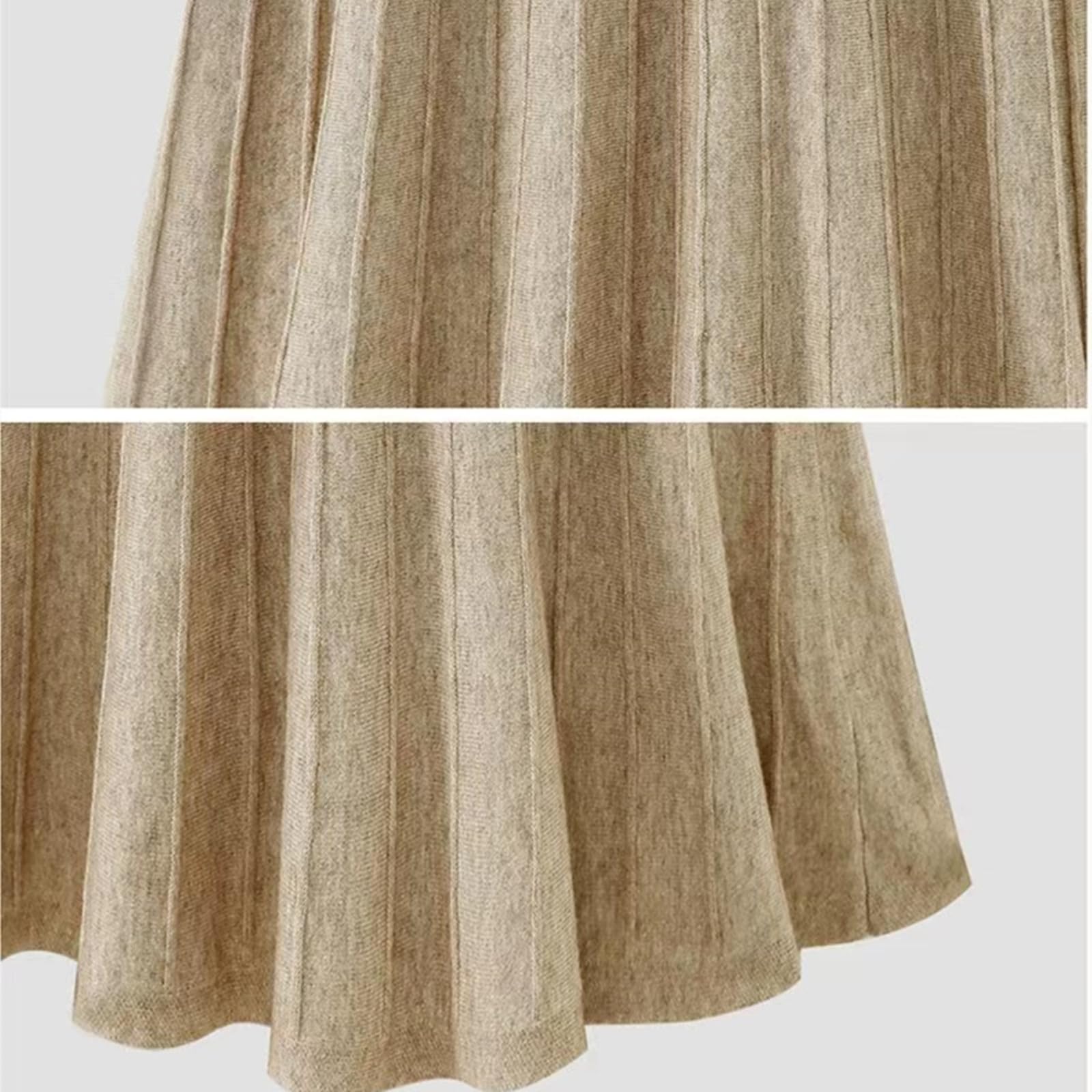 TEidea Spódnice damskie spódnica z dzianiny: jesienno-zimowa spódnica o linii A, spódnice damskie, dostępne w rozmiarach S-6XL