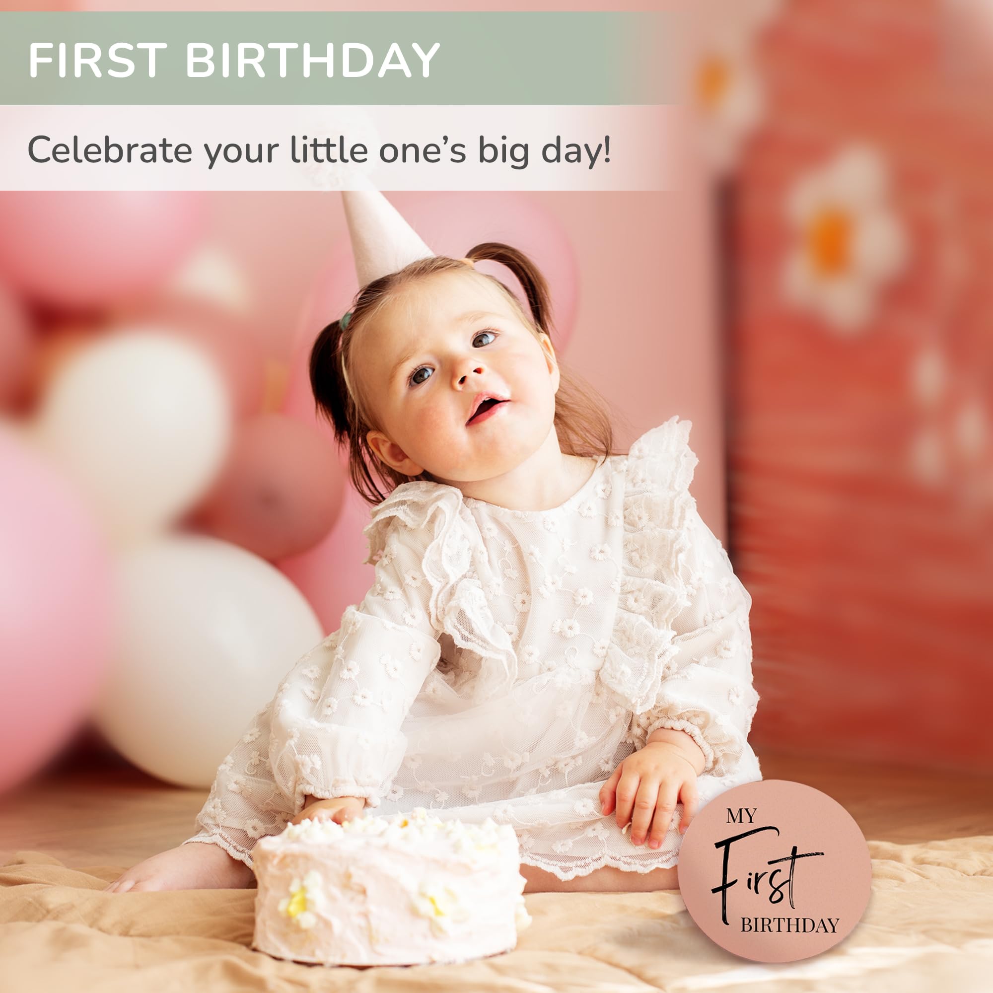Tiny Trees® Baby Milestone Cards – 7 Double-Sided Milestone Baby Cards Signs for Monthly Photos – Gender Neutral Newborn Baby Gifts – Tear-Resistant Keepsake Baby Milestone Discs (0–12 Months) — view 9