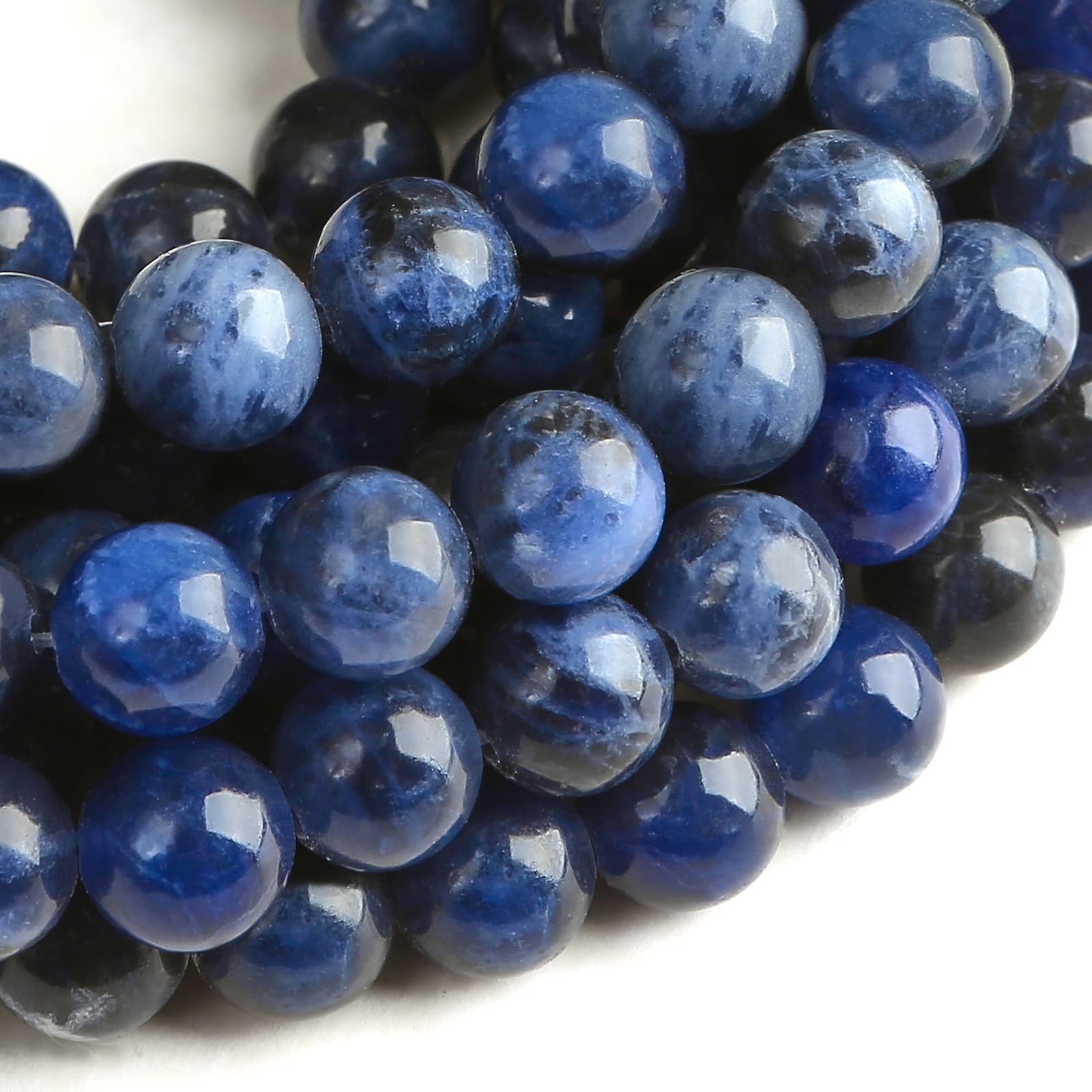 Perles en pierre précieuse naturelle 6mm authentiques pour création bijoux
