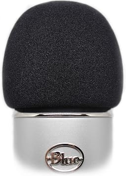 Foam Windscreen for Blue Yeti Microphone - Pop Filter Cover made from Quality Sponge Material that Filters Unwanted Recording and Background Noises - Black Color