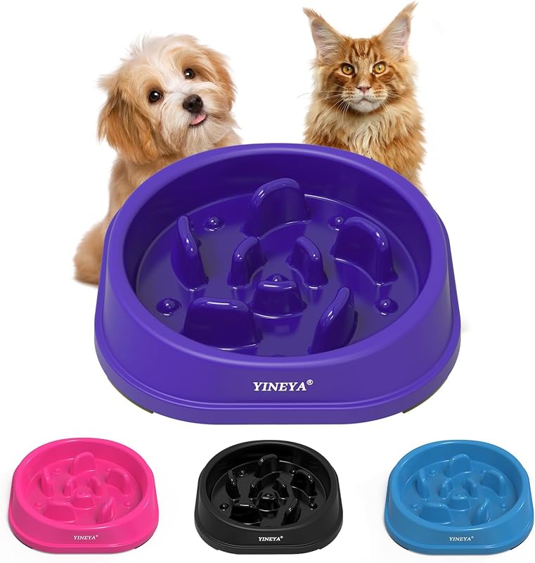 Tigela comedouro lento para cães e gatos YINEYA com labirinto e base antiderrapante