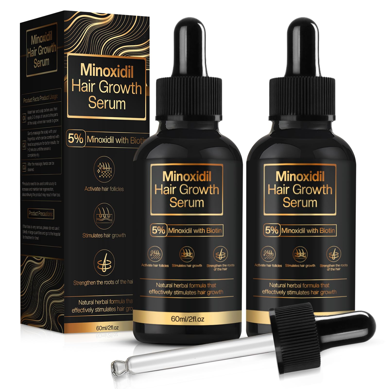 Amazon.com : 5% Minoxidil Hair Growth for Men and Women, Minoxidil Hair ...