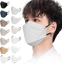 Brodio 3D Masks, Slightly Larger Size, Individually Packaged, Two-Tone Color, [2025 Fall/Winter New Colors Added], Diamond Shape, 30 Pieces, 3D Structure, Non-woven Fabric Mask, No Ear Pain, Easy