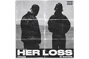 CJZCJZ Her Loss Drake, 21 Savage Canvas Poster