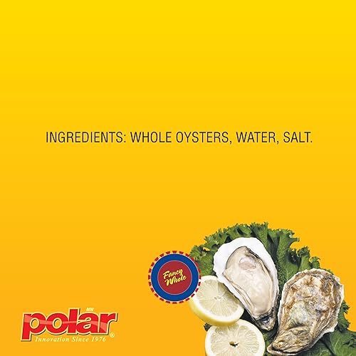 Vista 8 de MW Polar Mariscos, ostras hervidas, 8 onzas
