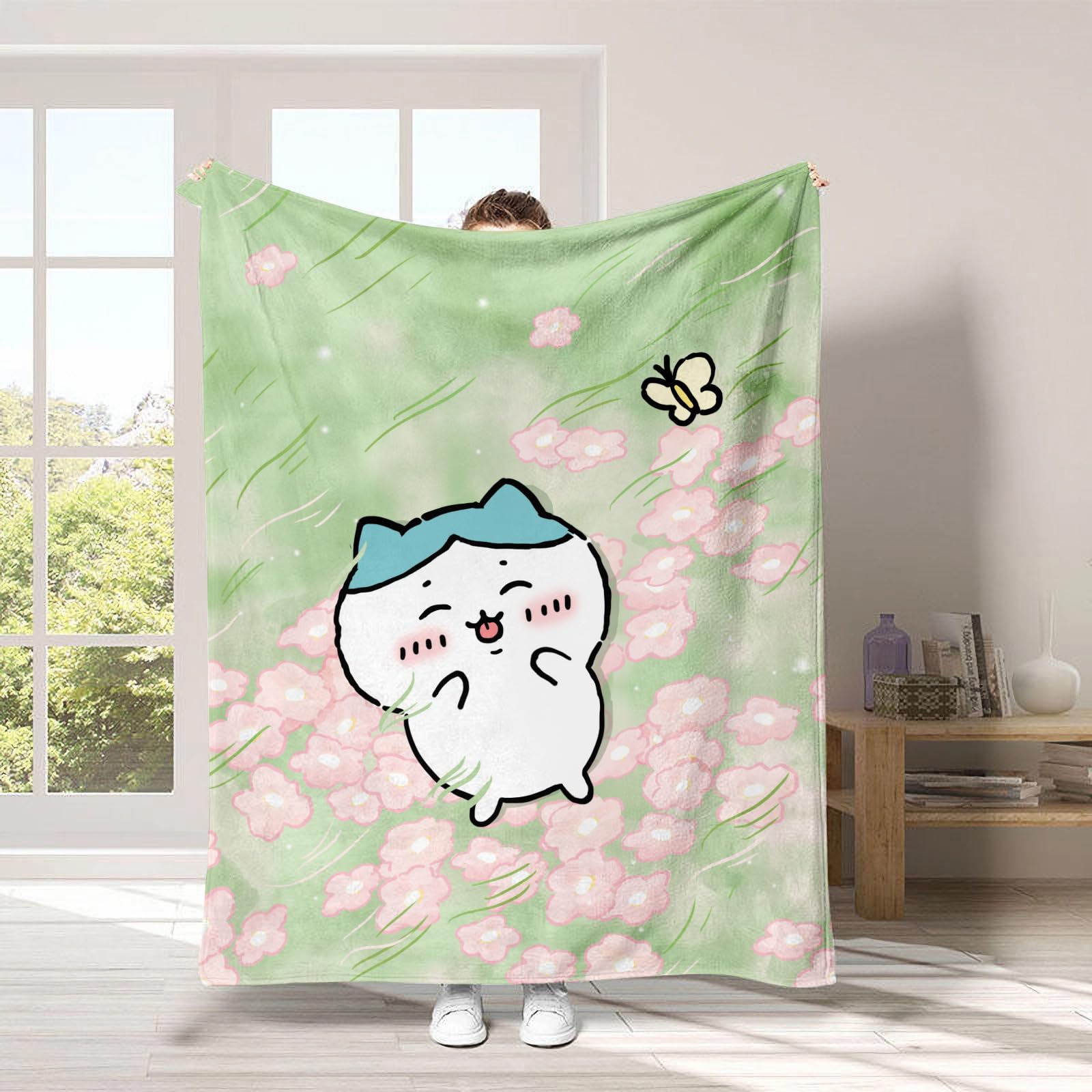Amazon｜] ちいかわ モモンガ ブランケット 可愛い ひざ掛け 膝掛け 