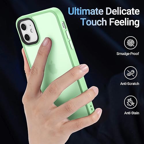 Miniatura 5 de Funda para iPhone 11, a prueba de golpes, protección contra caídas de grado militar, parte trasera dura, delgada y translúcida para iPhone 11 de 6.1