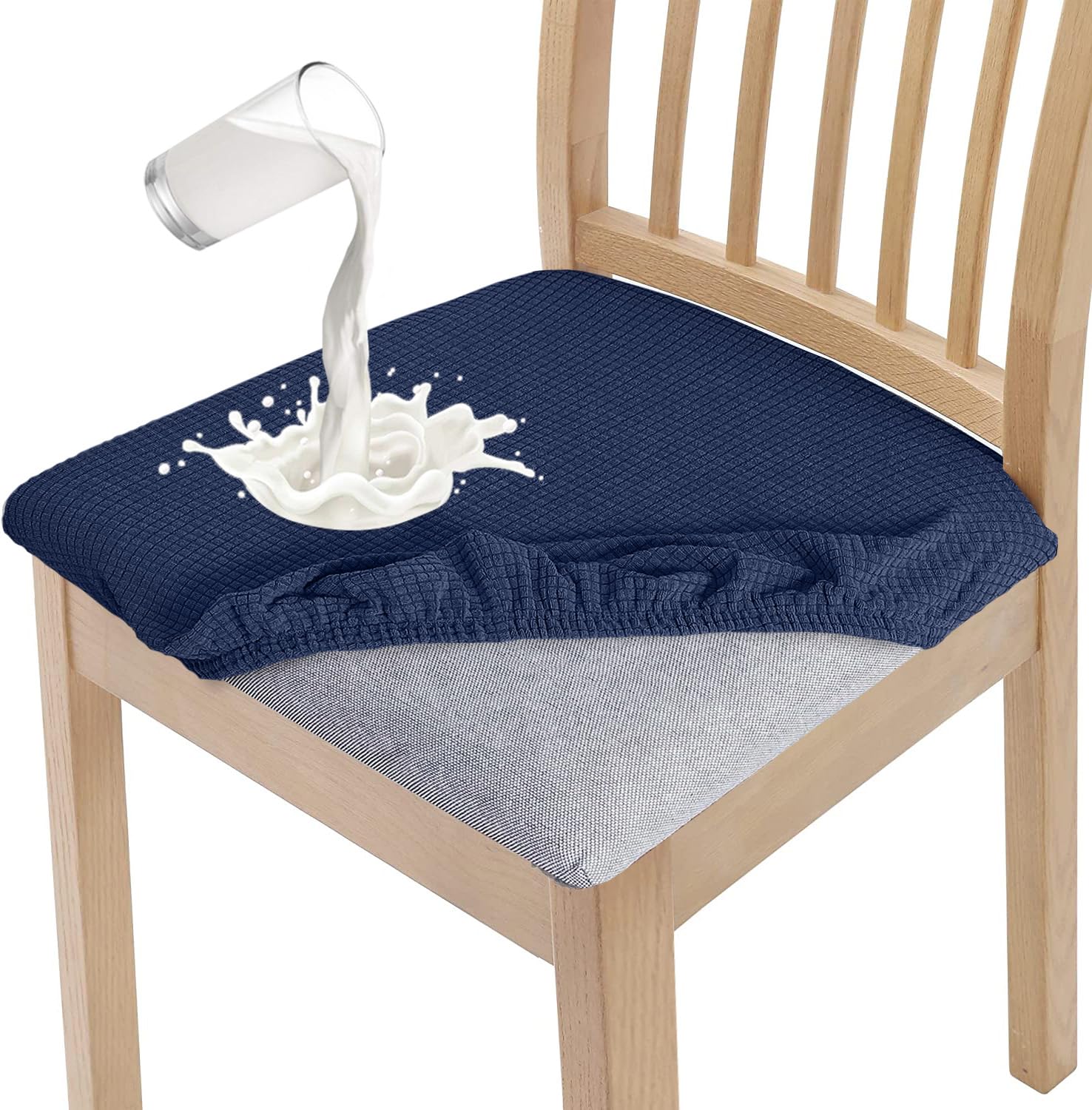 Granbest Stylish Waterproof Dining Chair Seat Covers Set of 6