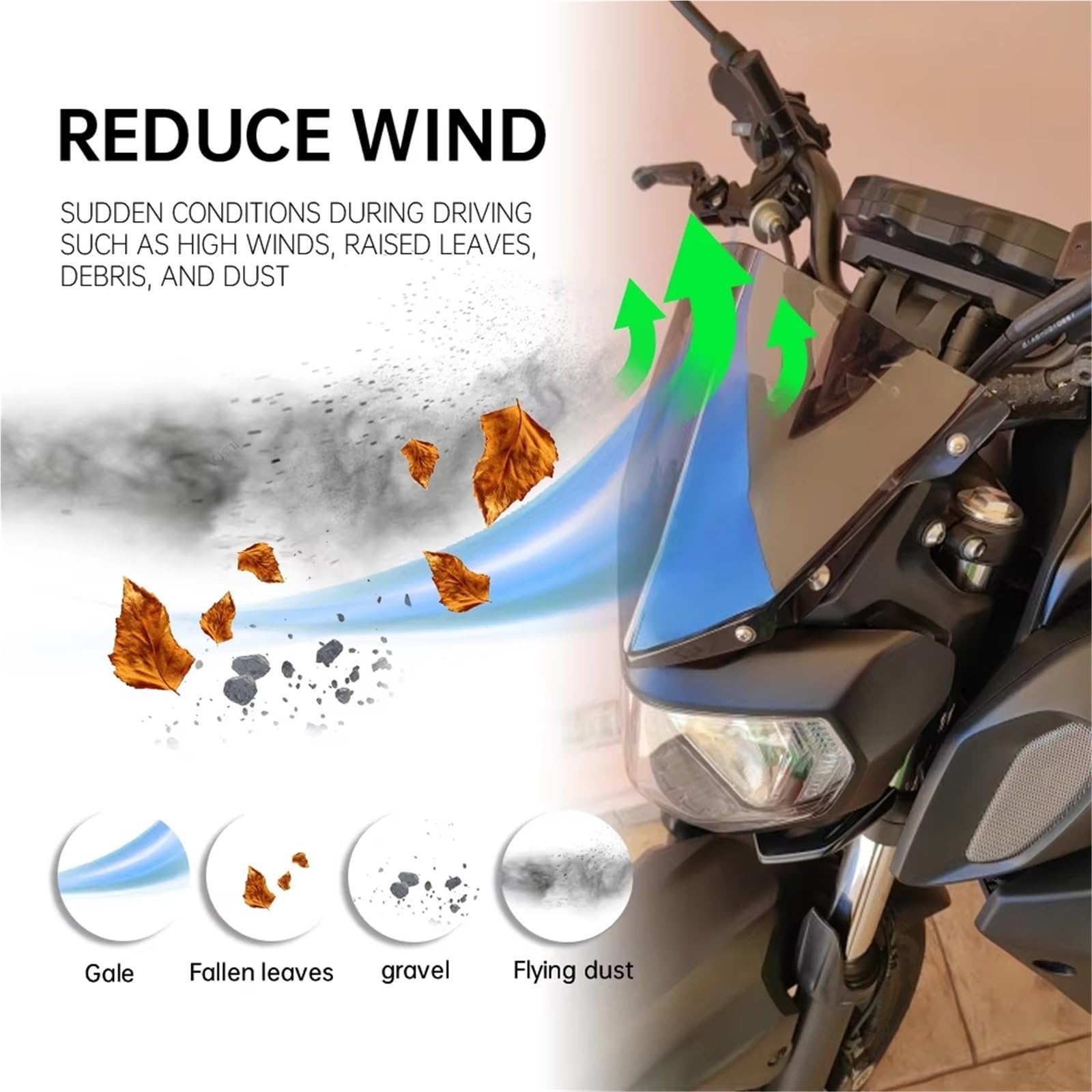 Deflettore Parabrezza Per MT-07 Per FZ-07 2014 2015 2016 2017 Parabrezza Parabrezza Accessori Per Moto Deflettori Antivento
