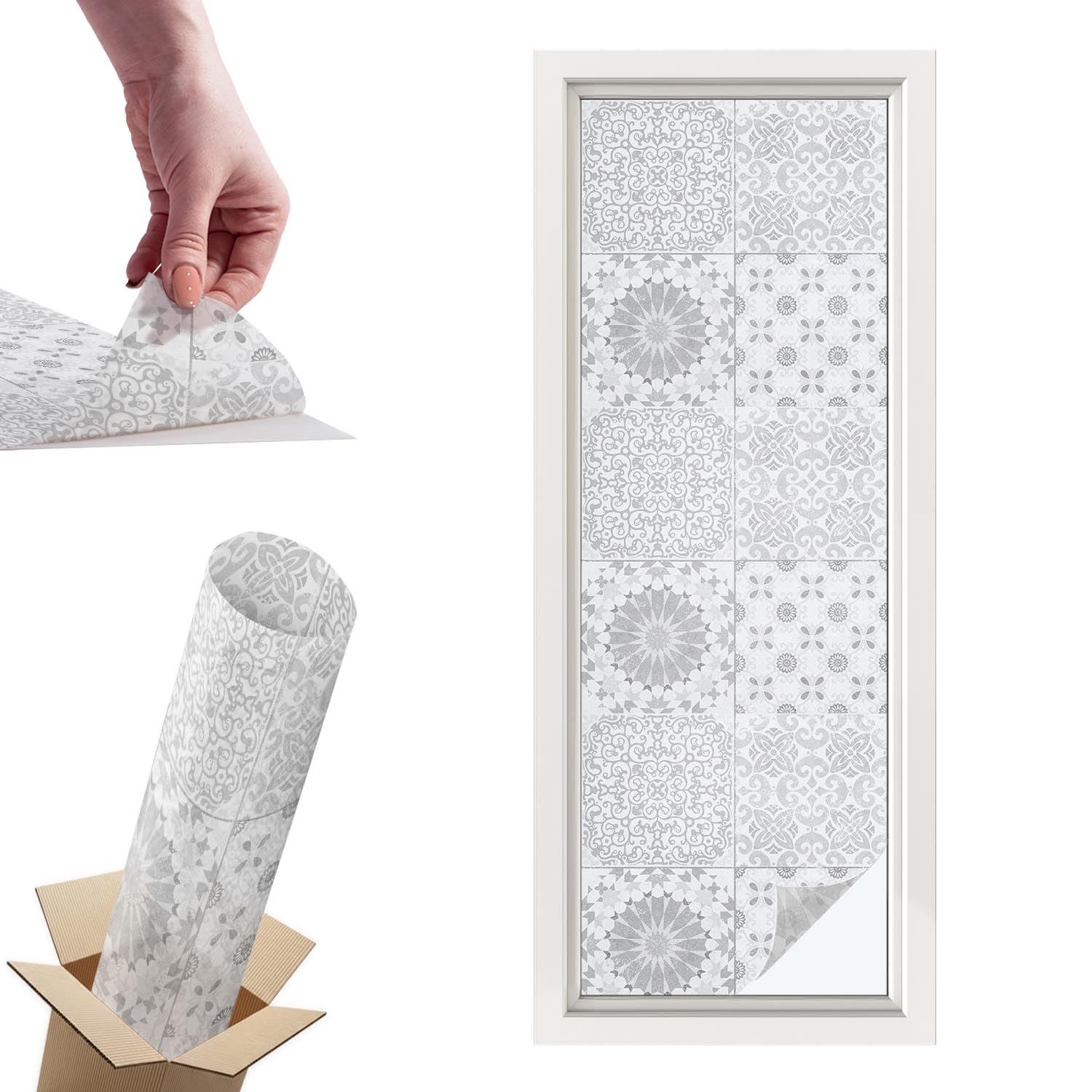 Film pour vitre anti-regard stop vis-à-vis adhésif décoratif vitrail pour chambre