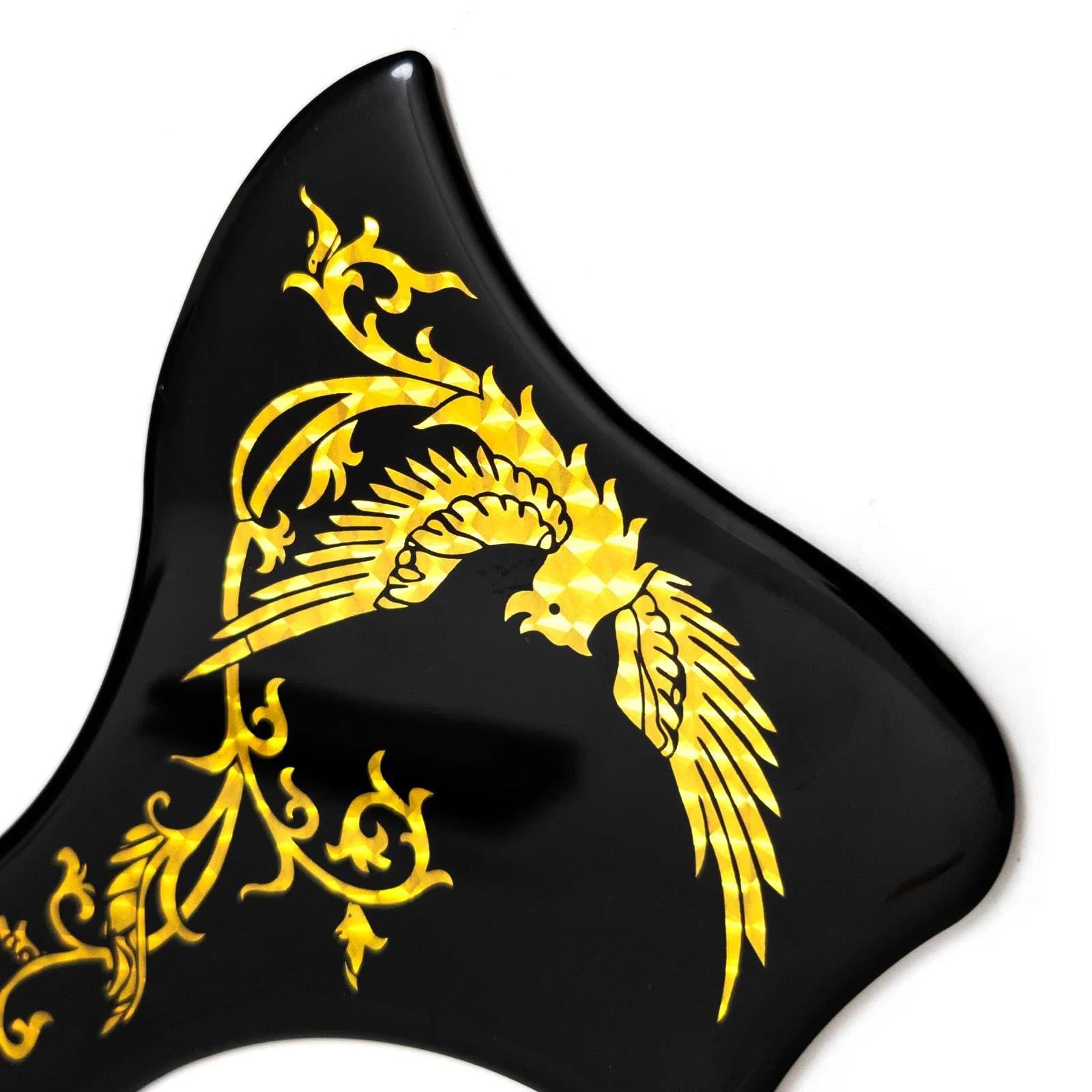 Pickguard do gitary akustycznej dla początkujących Osłona pickguardu do gitary akustycznej do folku pogrubiona zamienna(Gold)