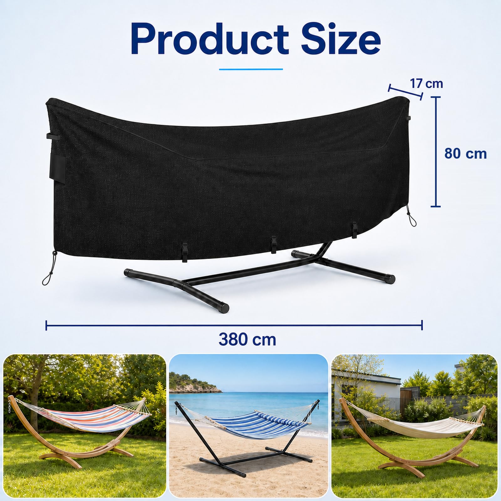 Funda para Hamaca,Funda para Hamaca Impermeable,Funda Impermeable para Soporte de Hamaca a Prueba,Cubierta para Silla de Columpio al Aire Libre,Resistente al Polvo,para Uso Exterior