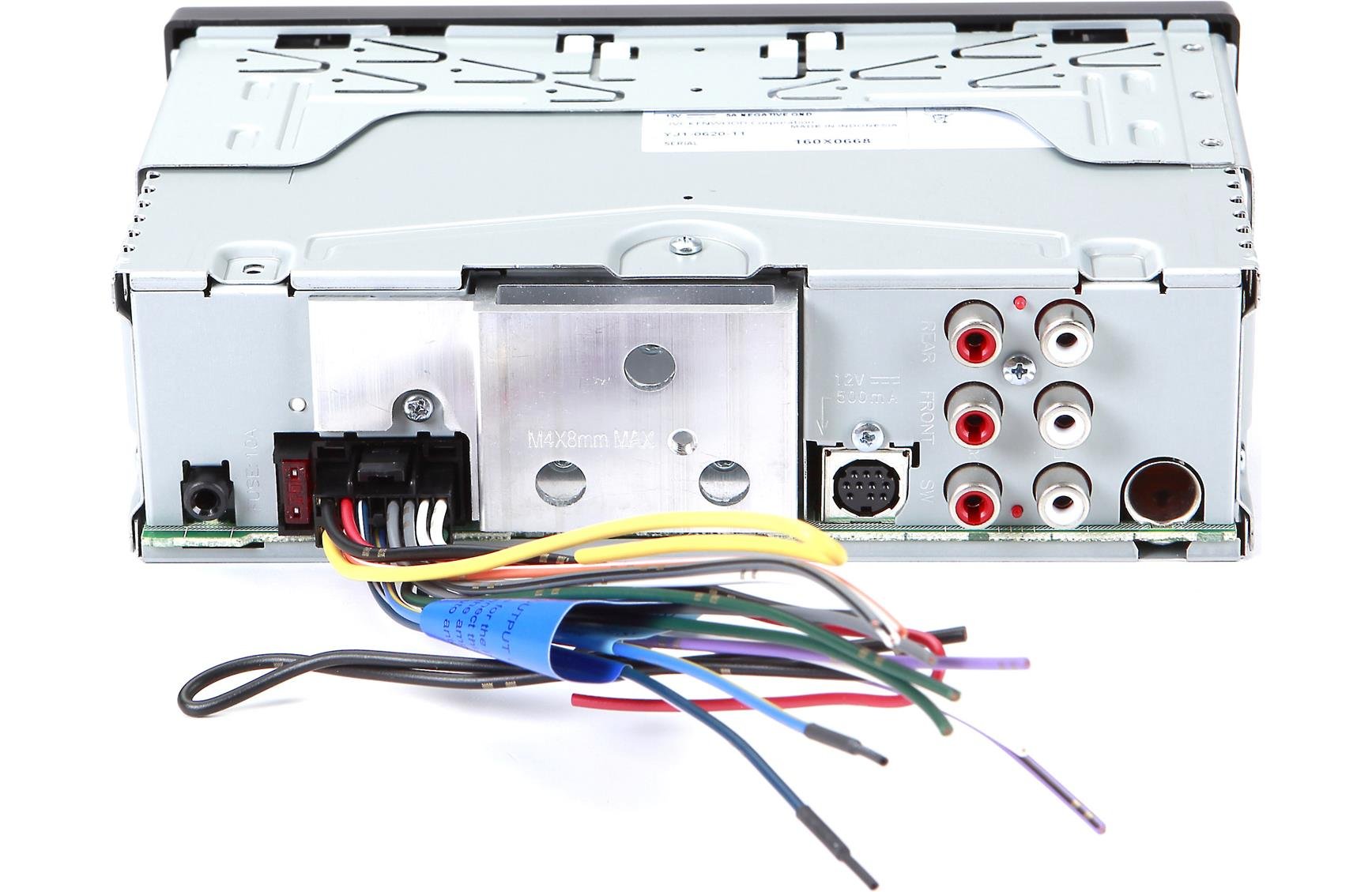 JVC Marine Powersports Single DIN W / Bluetooth Variable Color 4V CD Receiver