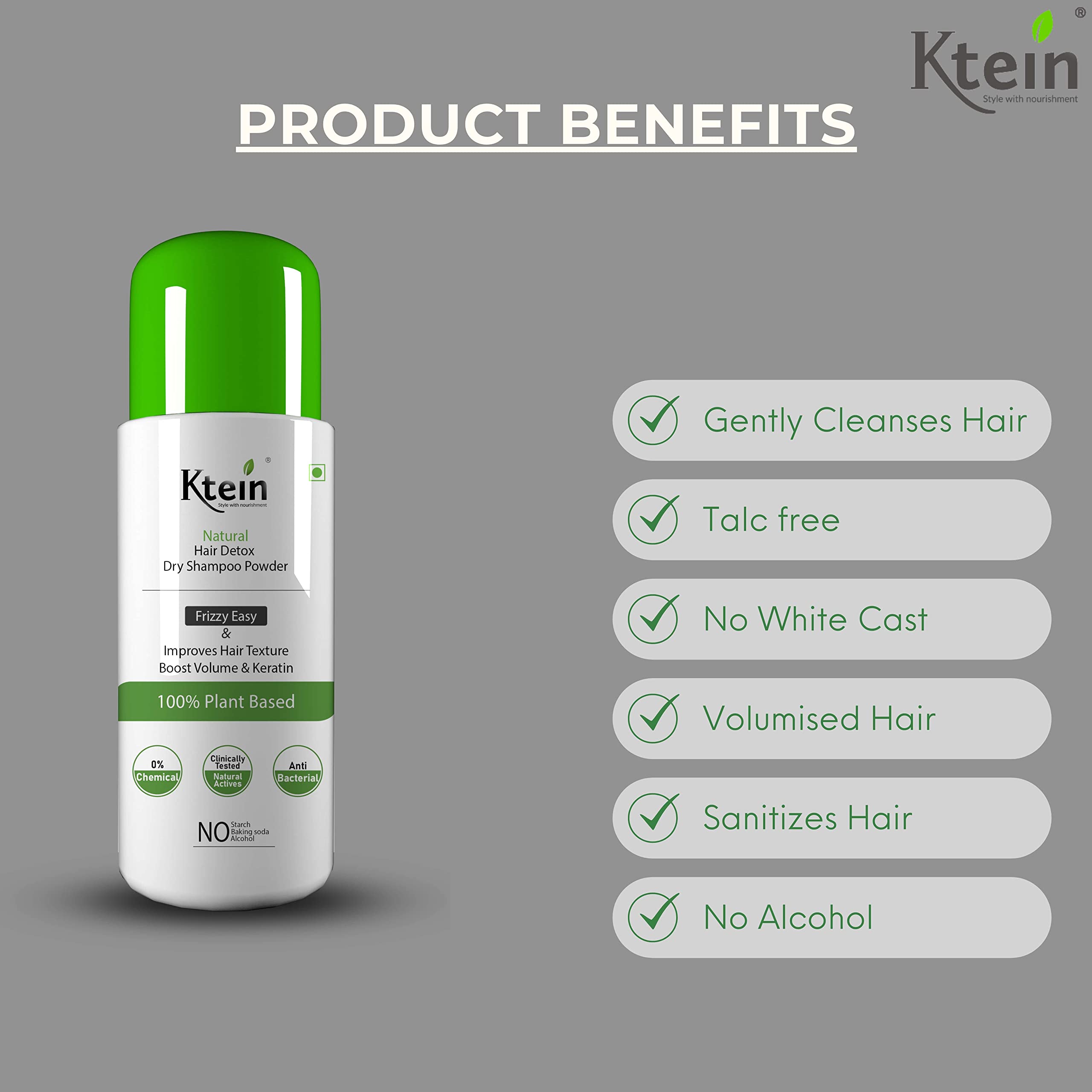 Ktein Natural detox Dry Shampoo - Image 7 thumbnail
