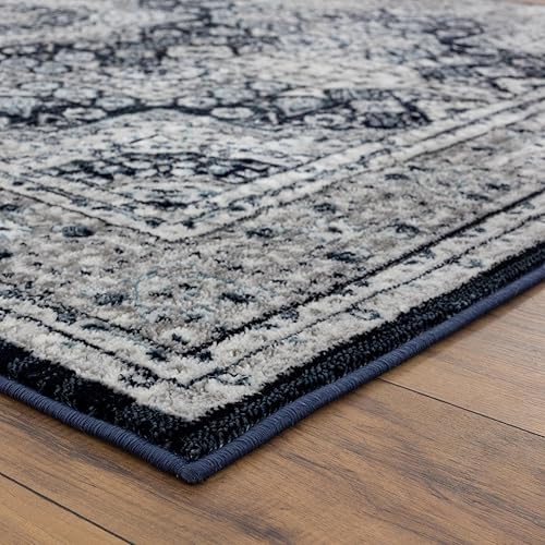 Miniatura 4 de LUXE WEAVERS Alfombra oriental azul marino 8x10