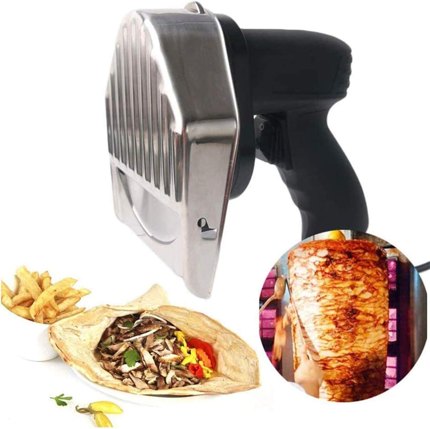 Professional Electric Kebab Knife Electric Gyro Knife 80w Adjustable Intensity Hand-held Barbecue SlicerbbQ