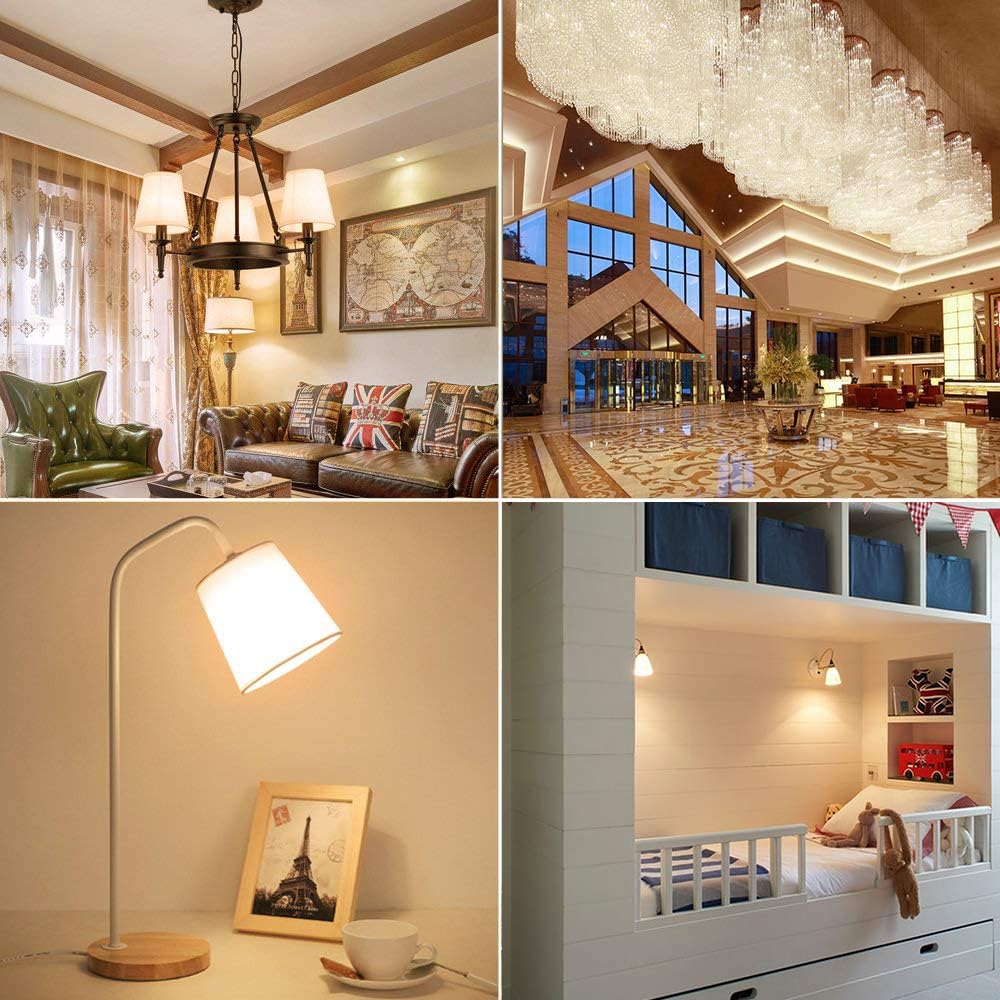 Dimmable G9 LED Light Bulbs 120V, 35W T4 G9 Halogen Equivalent, Warm White 2700K 3000K for Crystal Chandeliers Lights, Accent,Pedant Lights,Wall Sconces,Ceiling Lights 6-Pack