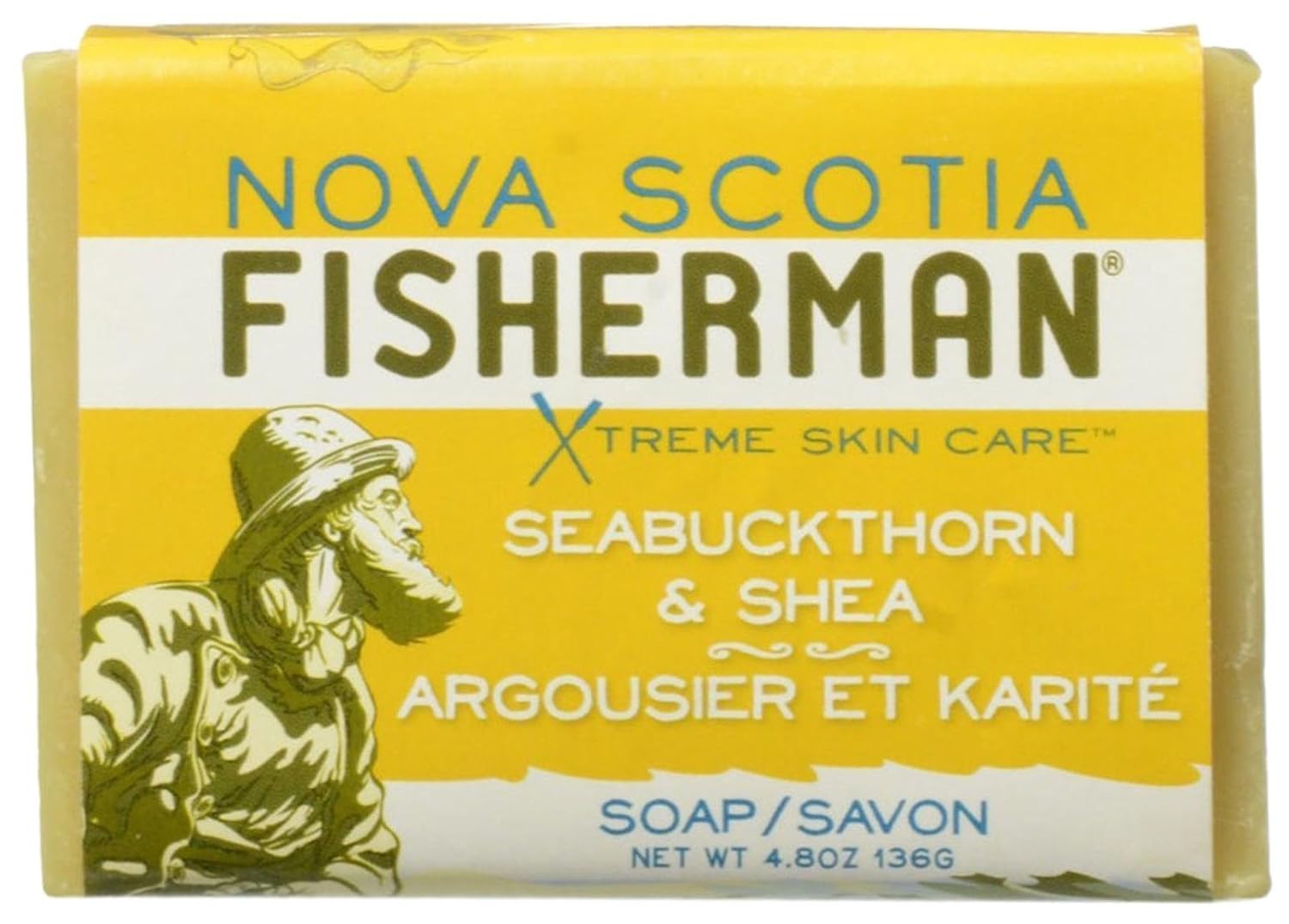 NOVA SCOTIA FISHERMAN Seabuckthorn And Shea Soap, 136 GR