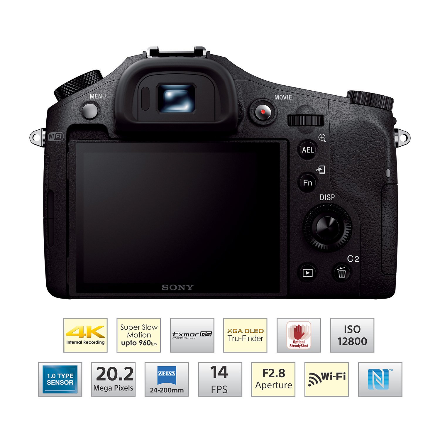 Buy Sony Cybershot DSC-RX10M2 20.2MP Digital Camera (Black) Online 
