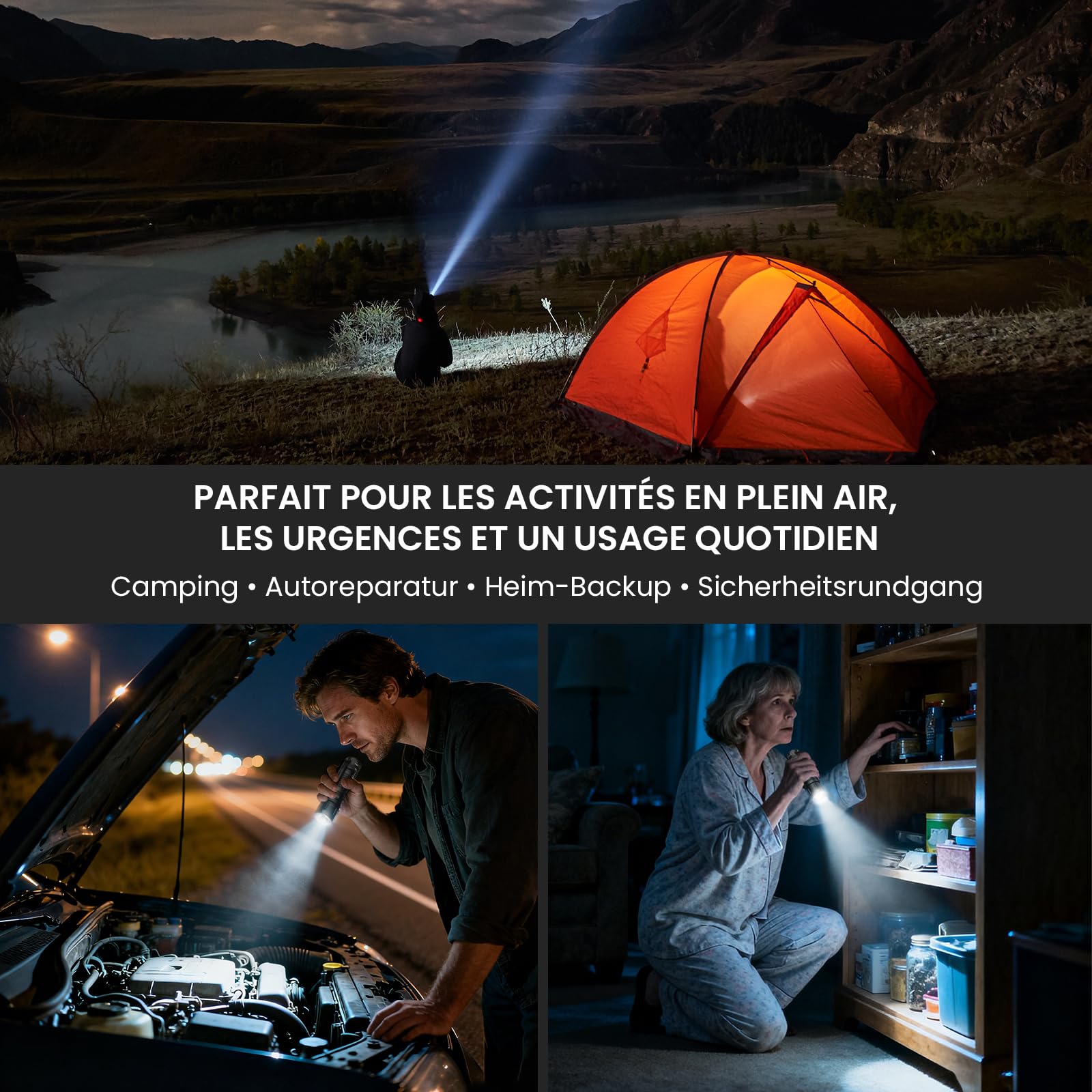 Sofirn SC33 Led Taschenlampe 5200 Lumen Superhelle Wiederaufladbare Taschenlampe Aufladbar EDC Tragbare mit Typ C Schwanz E-Schalter für Outdoor Suche Wandern Notfall