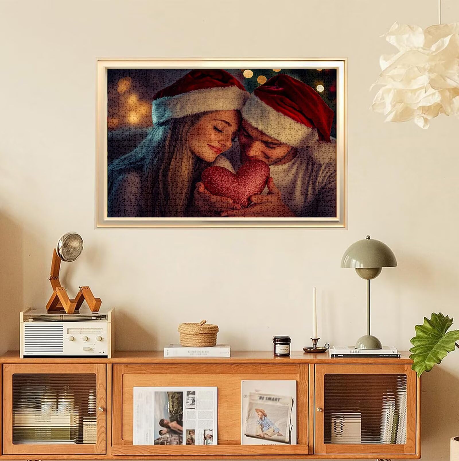 Puzzle Personalizado con Foto, Personalizada Rompecabezas Personalizado Diseña tu Logo Foto o Texto, Personalizado Navidad Halloween San Valentín Parejas Niños Familia Amigos h-3053