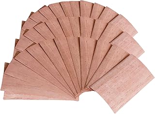 Woho 36 Count Spanish Cedar Sheets for Travel Humidor/Tupperdor/Cigar Tray/Case, Spanish Cedar Wood Veneer Chips for Cigar Dividing/Lighting, Cigar Accessories for Cigar Aging/Storage/Fresh(Pack of 1)