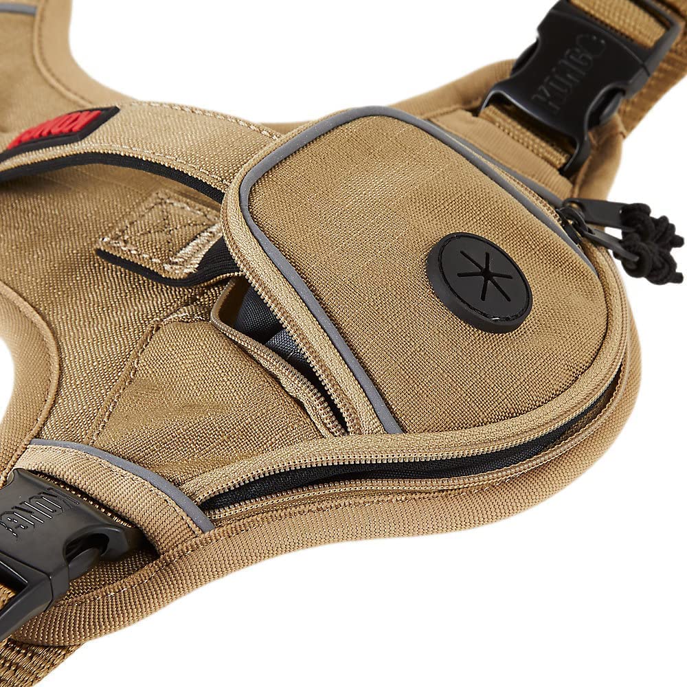 KONG Arnés ultra duradero para bolsa de basura (grande, bronceado)