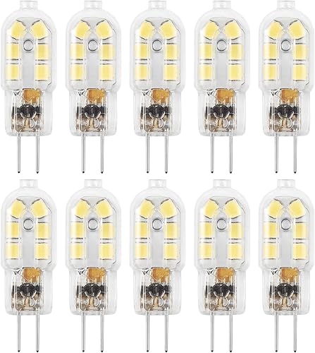 Miniatura 7 de Bombilla LED G4, repuesto de bombilla halógena de 12 V bi pin 20 W, no regulable, luz blanca diurna 6000 K, paquete de 5