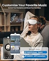 Vista 7 de RENPHO Masajeador de ojos con calor, regalos de cumpleaños para el día de la madre para mamá, mujeres, hombres y ella, máscara de ojos HSA elegible