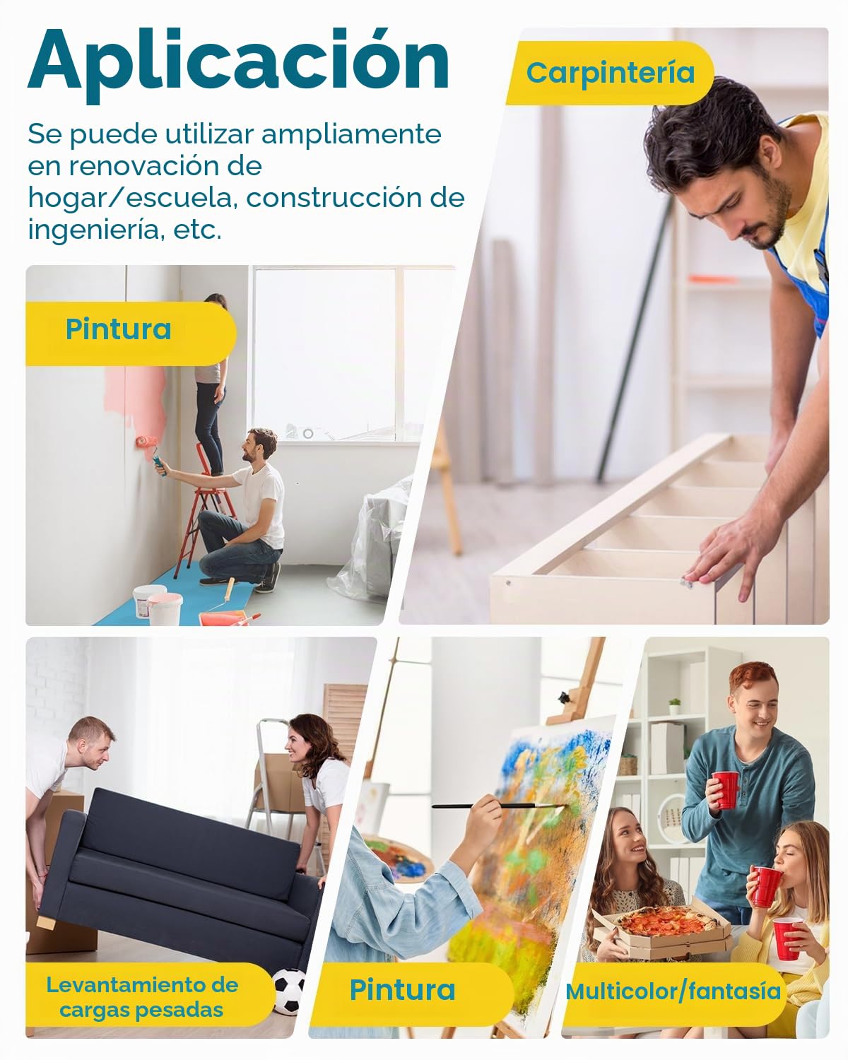 YJINGRUI ​Película protectora de suelo de alta calidad, 30 m x 95 cm, estera protectora de suelo reutilizable, impermeable y resistente a la pintura, para proteger azulejos, suelos de madera, etc